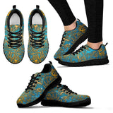 Gold Floral, Vegan Leather, Streetwear, Womens Leather