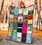 Jane Austen Books Blanket