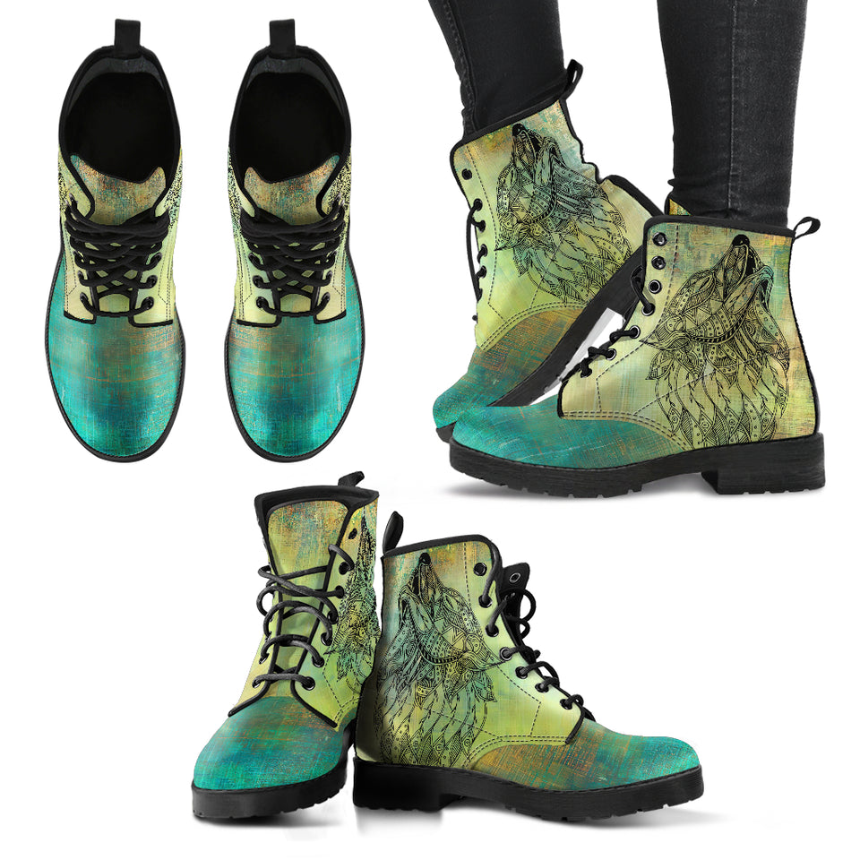 Wolf Boots, Leather Boots Women