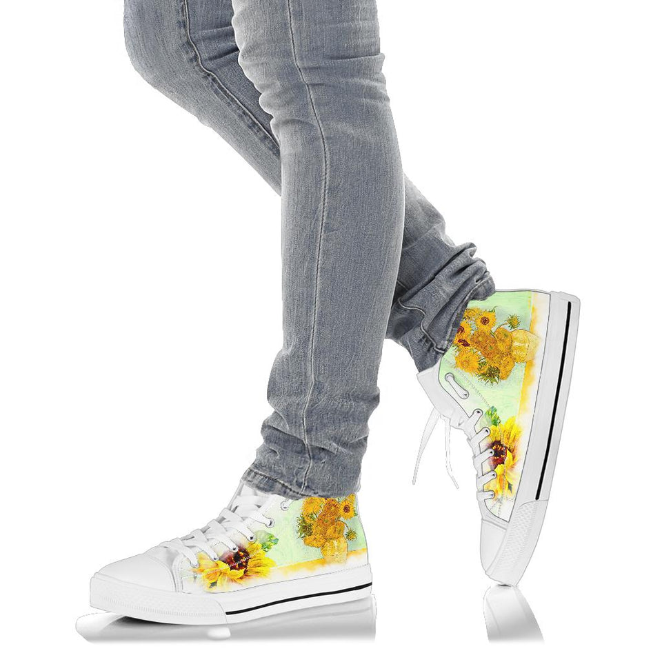Sunflowers - Vincent van Gogh, Custom Made Shoes