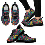 Skull Cat, Leather Shoes, Womens Skull Boots SNEAKERS