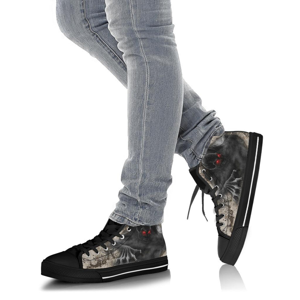 Skull Shoes for Men Fashion Sneaker High Top 4