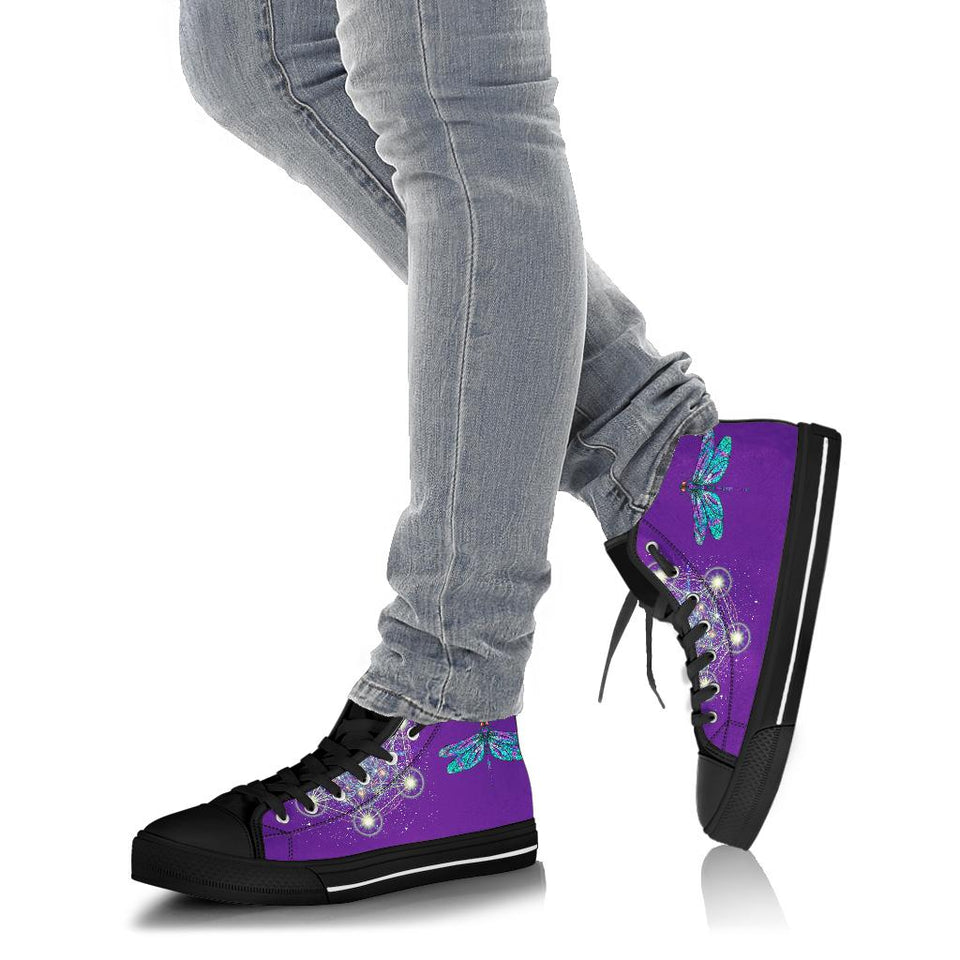 Green Dragonfly, Lace Up Boots, Handmade Boots