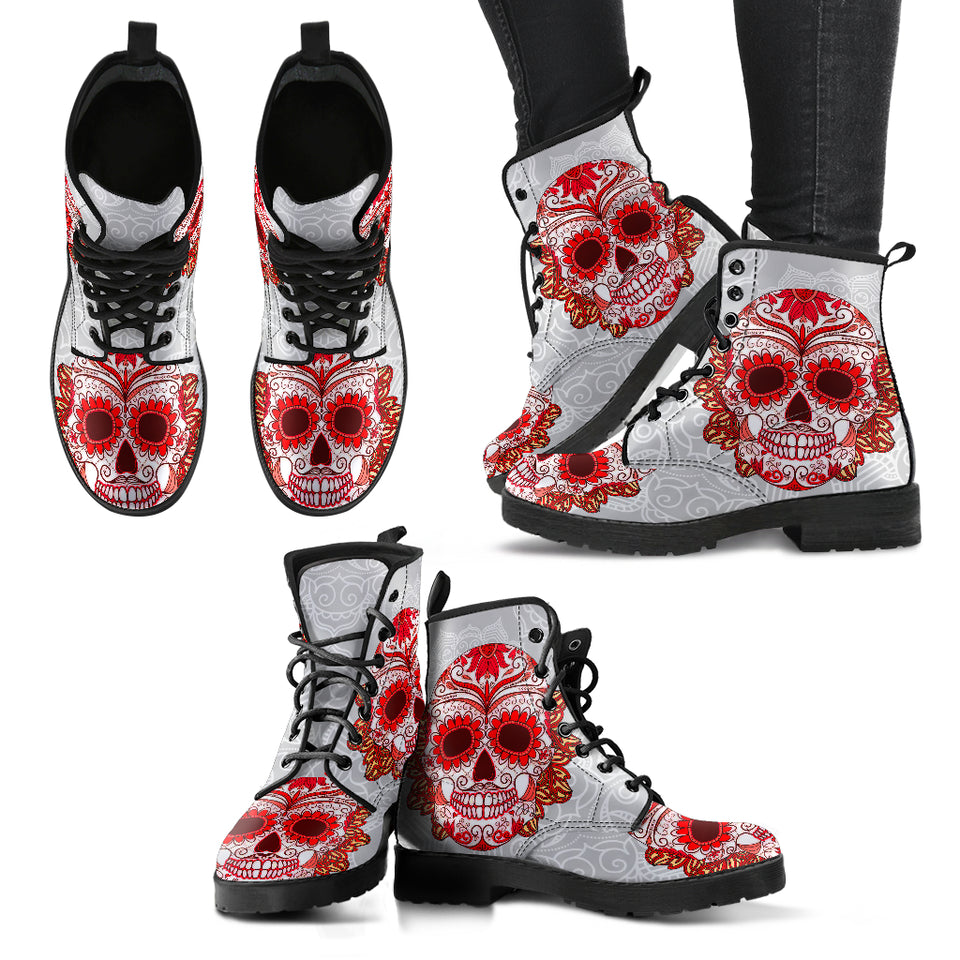 Leather Boots Women, Womens Skull Boots, Red Boots Women, Ladies Shoes, Winter Boots Women, Rain Boots Womens, Combat Boots Women