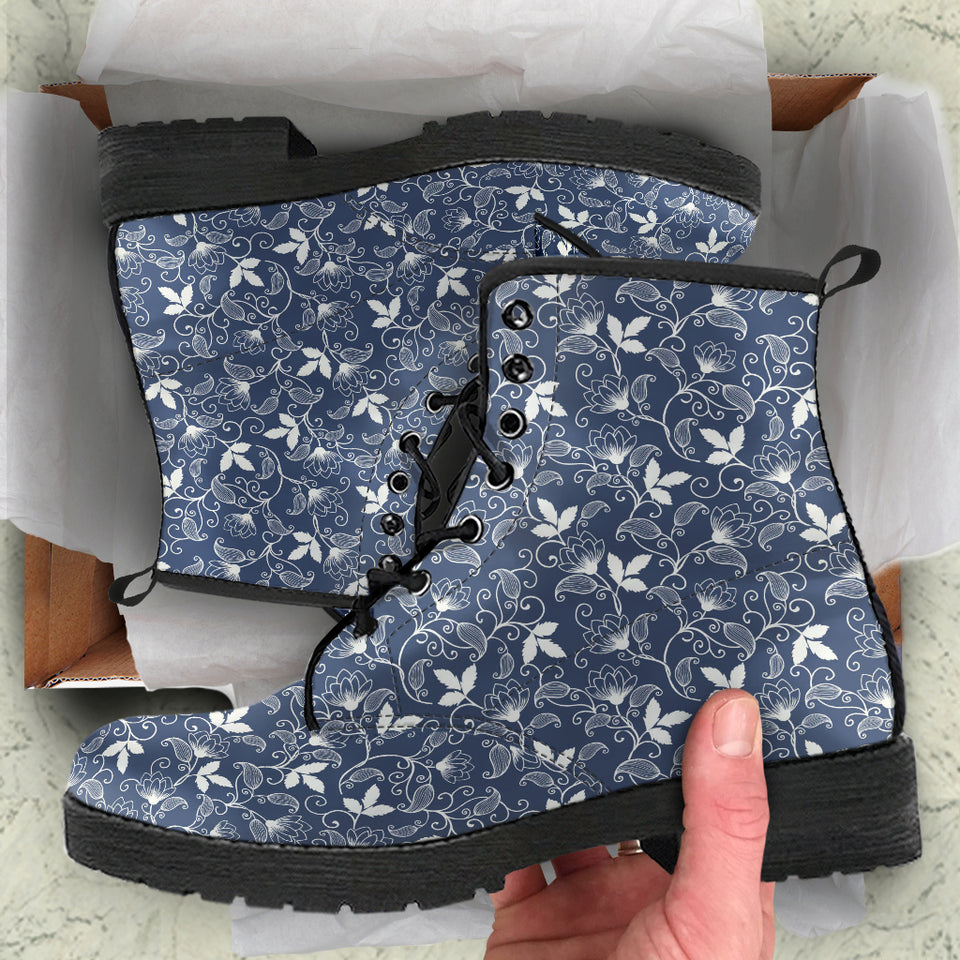 Flower Fractal, Handmade Boots, Leather Boots Women, Hippie Festival