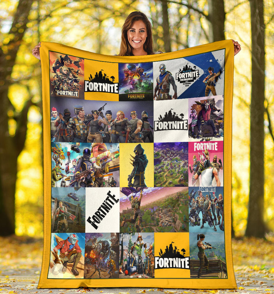 Fortnite 3D Quilt Blanket