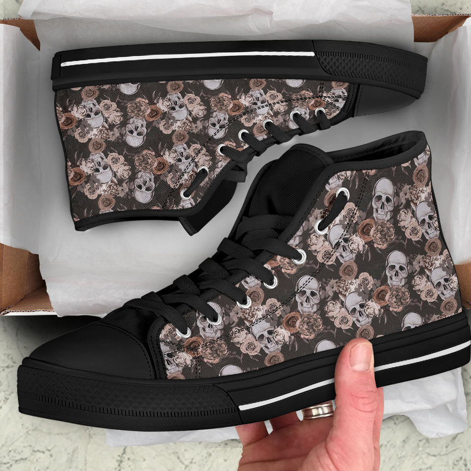 Womens Skull Boots, Womens Black Boot