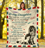 To My Daughter Air Mail Blanket copy