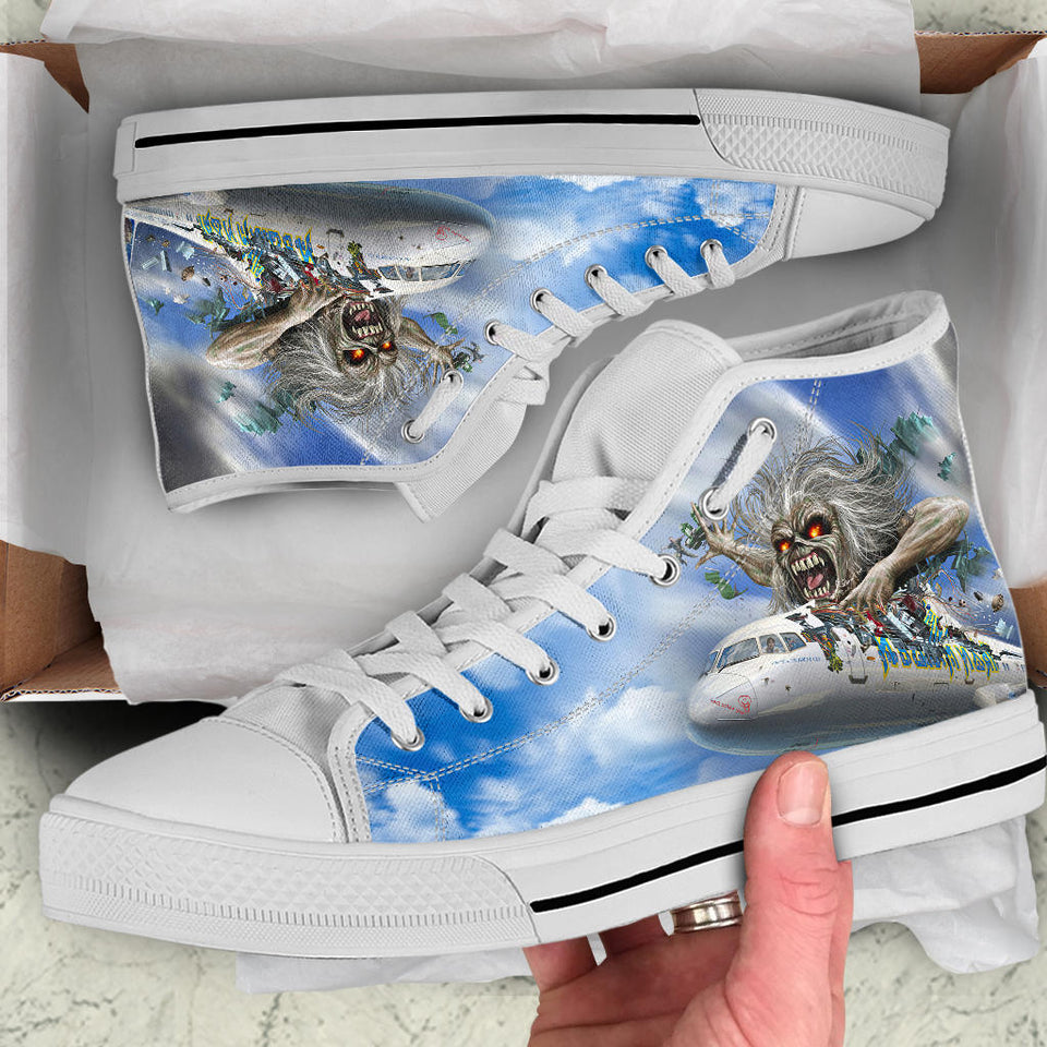 Iron Maiden Shoes, Heavy Metal Band Hightop, Rock Music Shoes