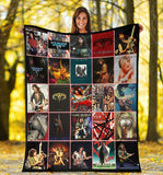 1Van Halen Fleece Sherpa Throw Blanket Quilt