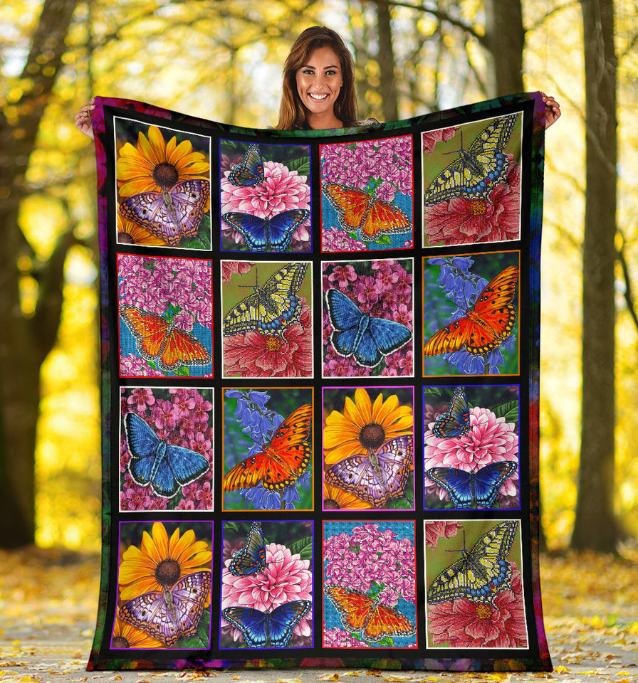 Butterfly Call Me Maybe Christmas Blanket copy