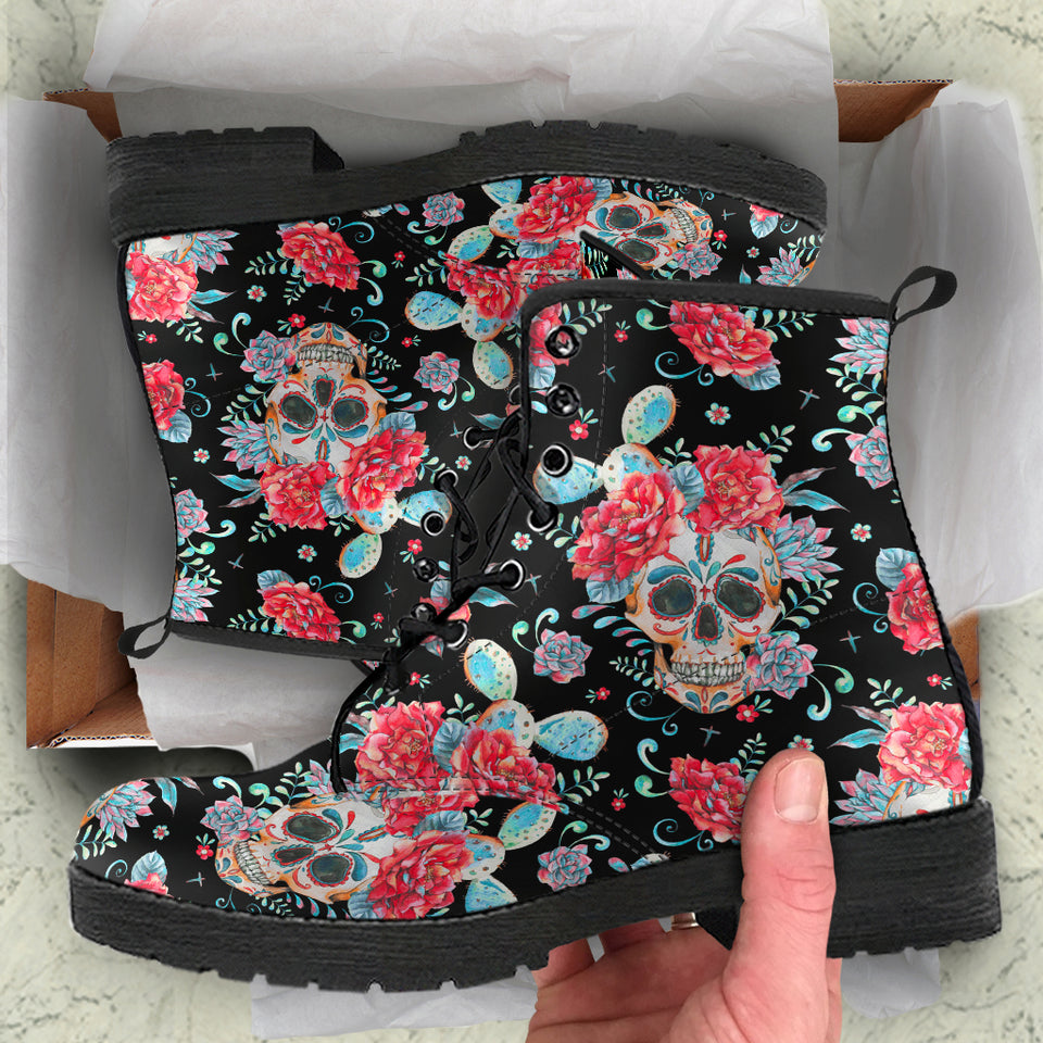 Skull Lovers, Leather Shoes, Womens Skull Boots, Vegan Leather Boots, Winter Boots, Rain Boots Womens, Bohemian Shoes, Hippie Boots