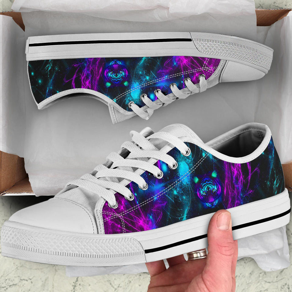 Tiger Neon Purple, Safari Techno, Women_s Boots, Vegan Leather