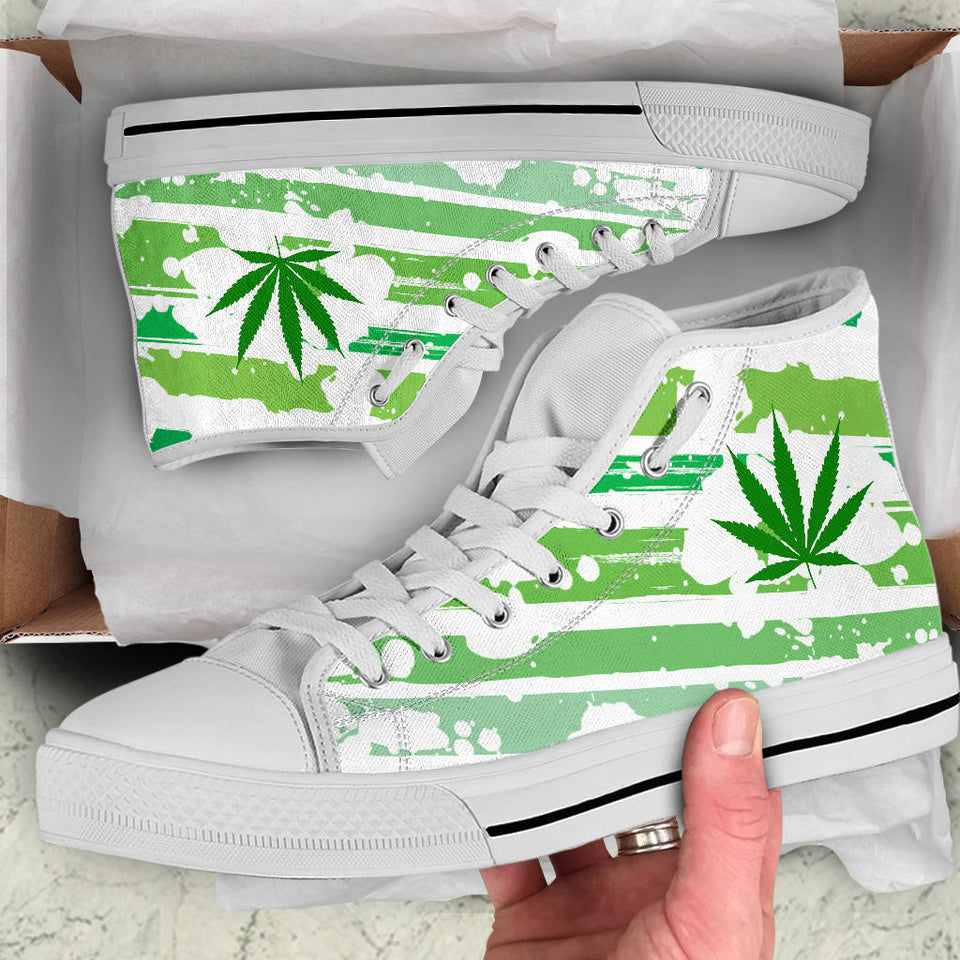 Rastaman Cannabis Leaf Flag Custom Sneakers