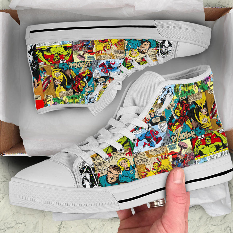 Superhero Sneakers, Comics Custom Shoes