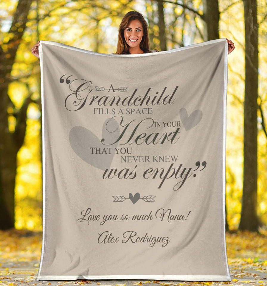Grandma Blanket Throw for Kids Grandpa Mom