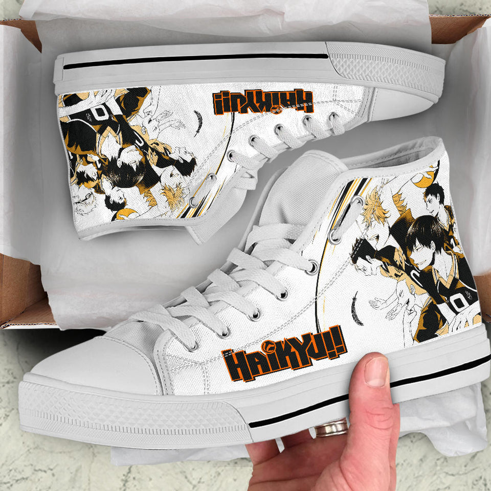 Fly High Haikyuu Hinata Voly Anime themed custom shoes