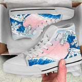 Japanese Wave Shoes  Big wave Hand Painted Shoes