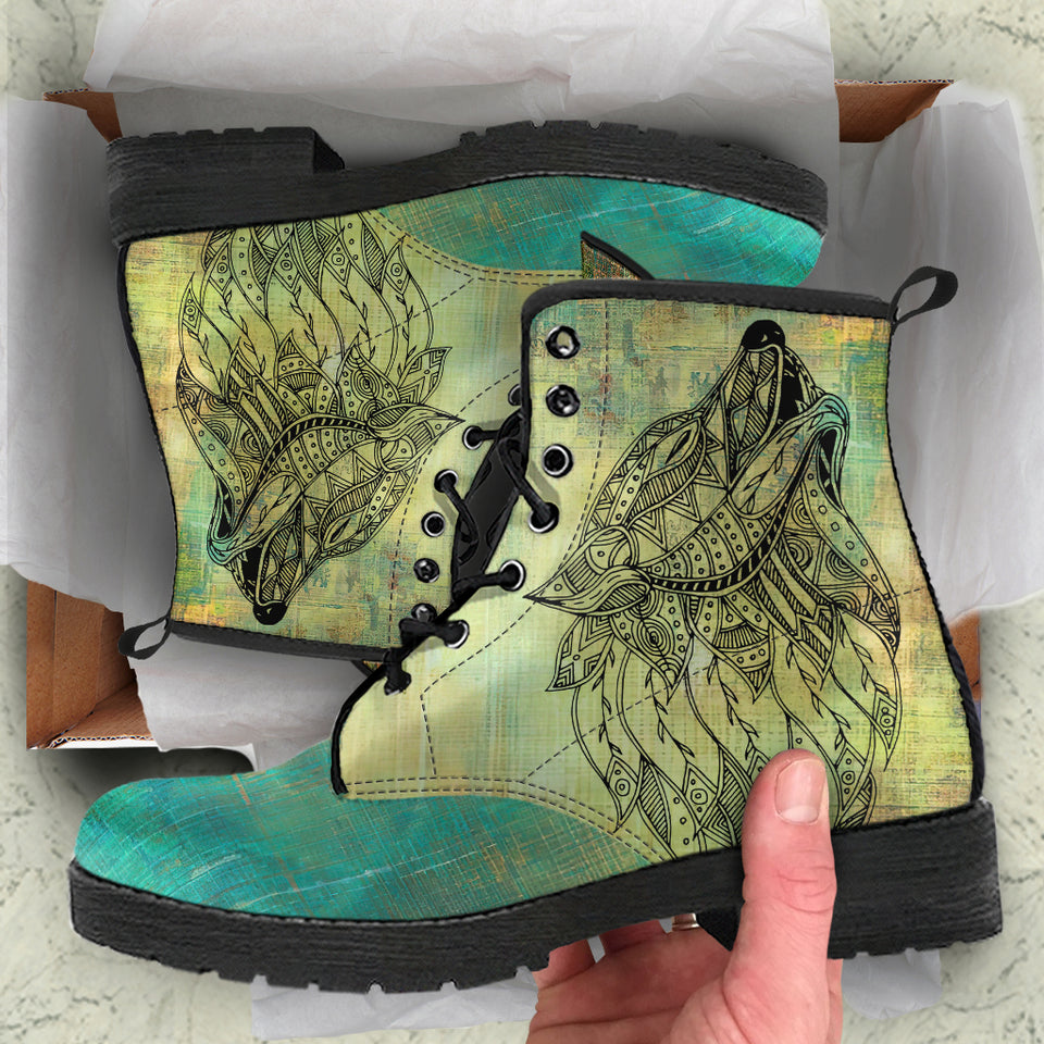 Wolf Boots, Leather Boots Women