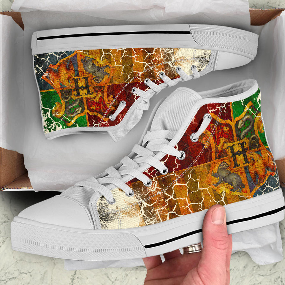 Hogwarts houses arms Harry Potter shoes