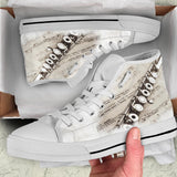 Sheet Music, Flute, Treble Clef, Custom Made Shoes
