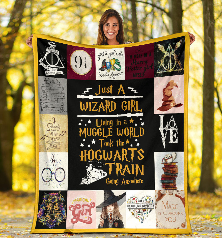 Harry Potter - Just a Wizard girl Blanket