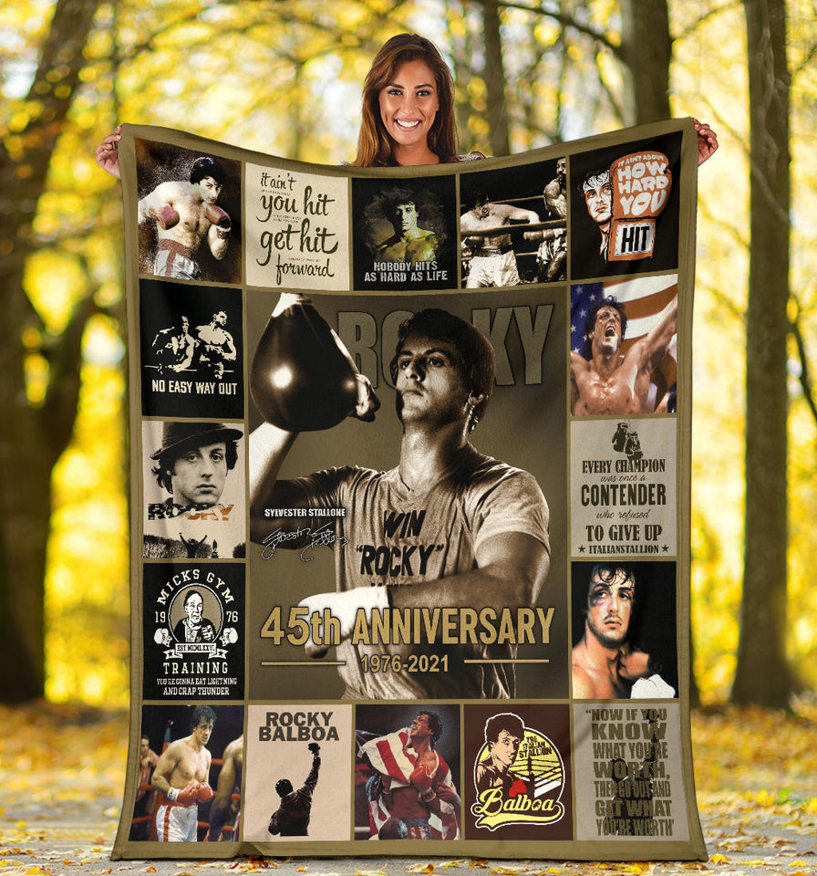 Rocky Blanket 45th Anniversary Quilt