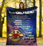 To My Girlfriend I Fall For You Every Day Blanket copy
