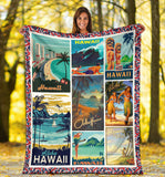Hawaii Blanket Hawaiian Culture & History Quilt