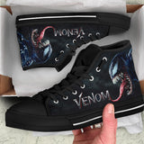 Venom High Top Shoes, Alien Symbiote 3D Unisex Shoes, Venom Sneaker