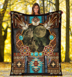 Wolf Native American Blanket