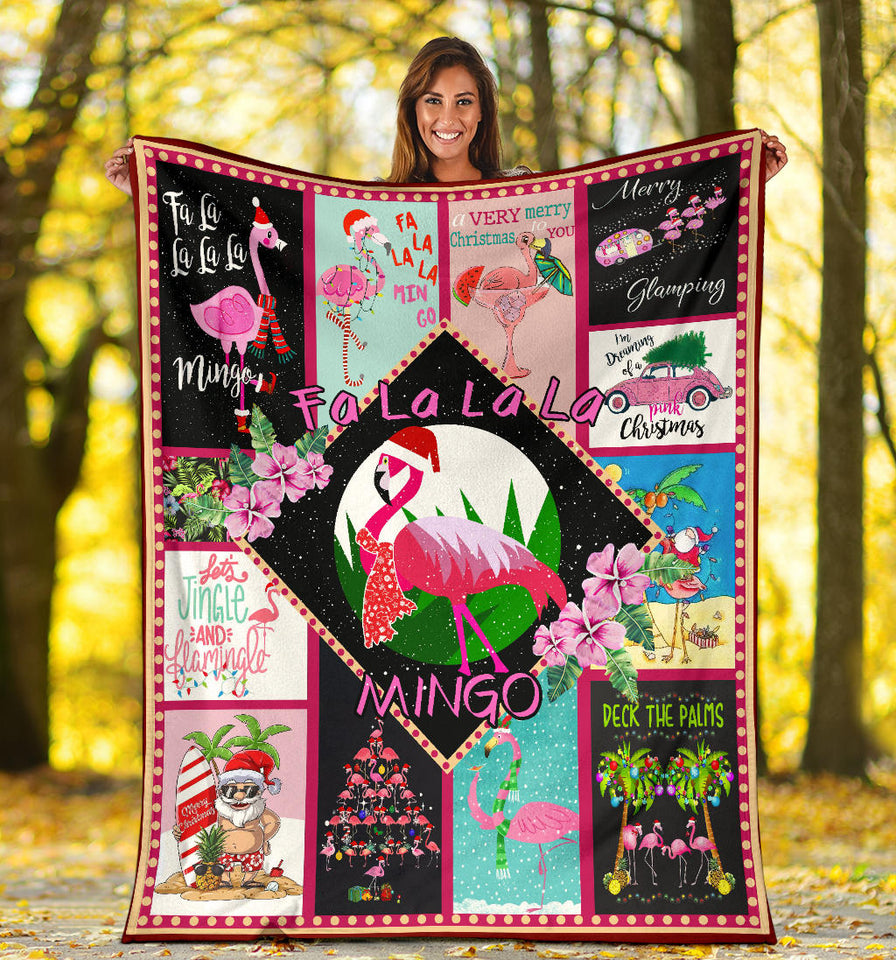 A Very Pink Christmas Blanket