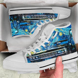 Supernatural & Van Gogh's Starry Night Custom Sneakers, Chevrolet Impala Custom Shoes