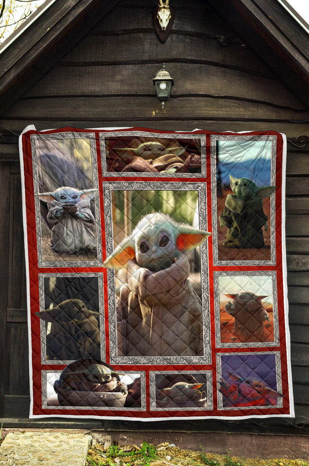 Baby Yoda Blanket, Star Wars Blanket - Baby Yoda Quilt Fleece, Sherpa Blanket