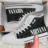 Kurt Cobain Custom Sneakers, Nirvana Custom Shoes