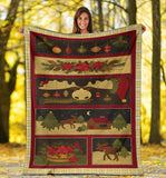 Moose Christmas Blanket