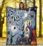 Nightmare Before Christmas Kingdom Fabric Blanket