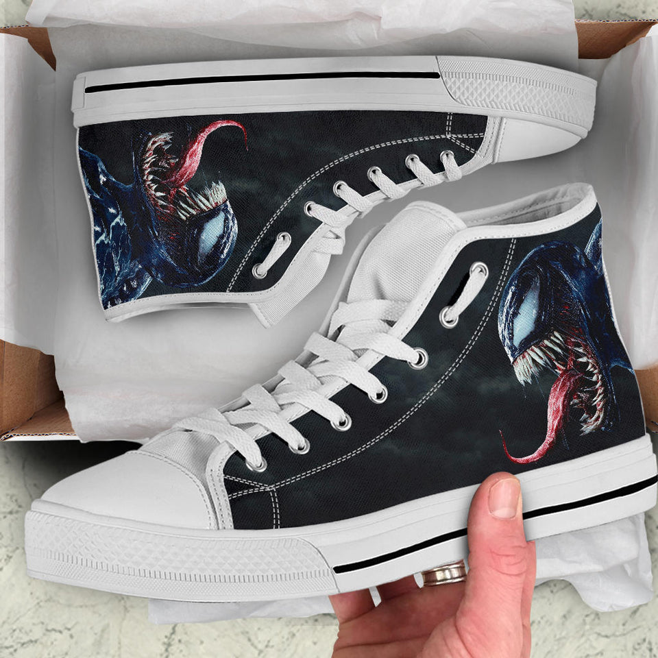 Venom Shoes, Spiderman Converse Style Shoes