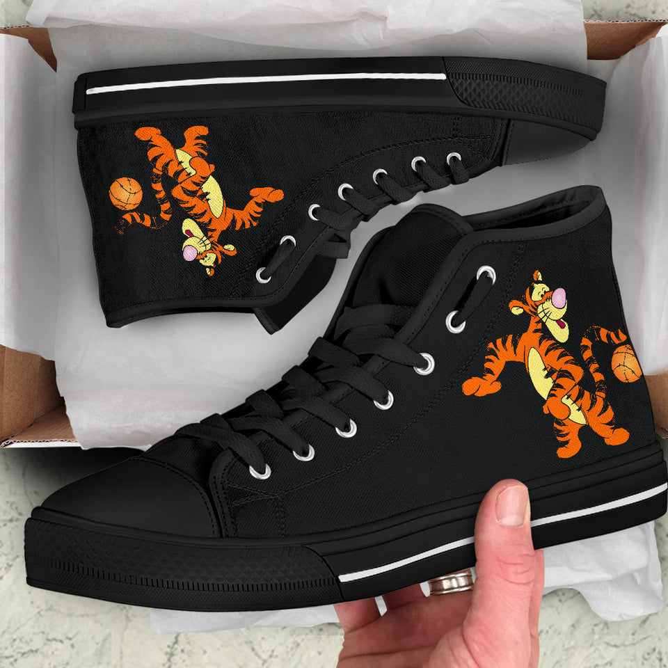 Winnie the Pooh high top shoes black