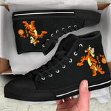 Winnie the Pooh high top shoes black
