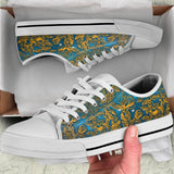 Gold Floral, Vegan Leather, Streetwear, Womens Leather