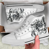 Piano _ Guitar Custom High Top Shoes