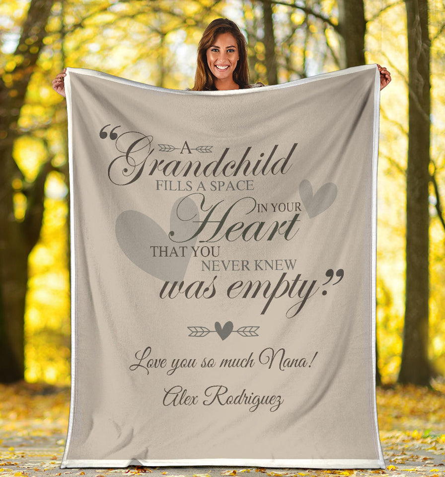 Grandma Blanket Throw for Kids Grandpa Mom