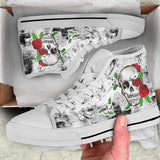 Skull with Roses Hand painted shoes