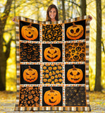 Pumpkin Emoticon Blanket