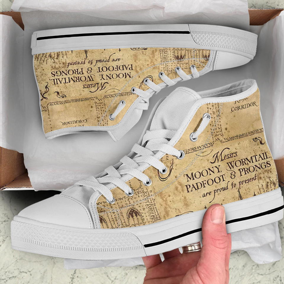 Marauders Map- Harry Potter Shoes