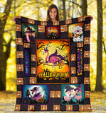 Halloween Flamingo Blanket