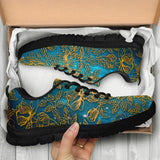 Gold Floral, Vegan Leather, Streetwear, Womens Leather