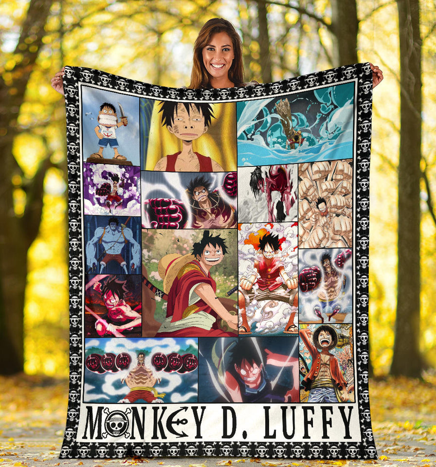 One Piece Luffy Anime For Fans 3D Throw Blanket