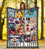 One Piece Luffy Anime For Fans 3D Throw Blanket